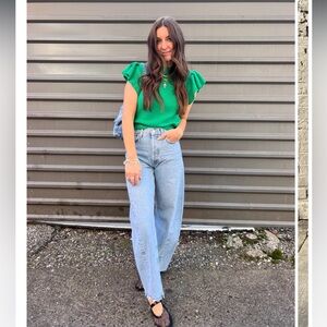 NWT Agolde Luna Pieced Jean